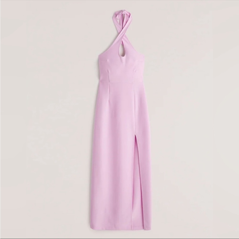 Keyhole Halter Maxi Dress